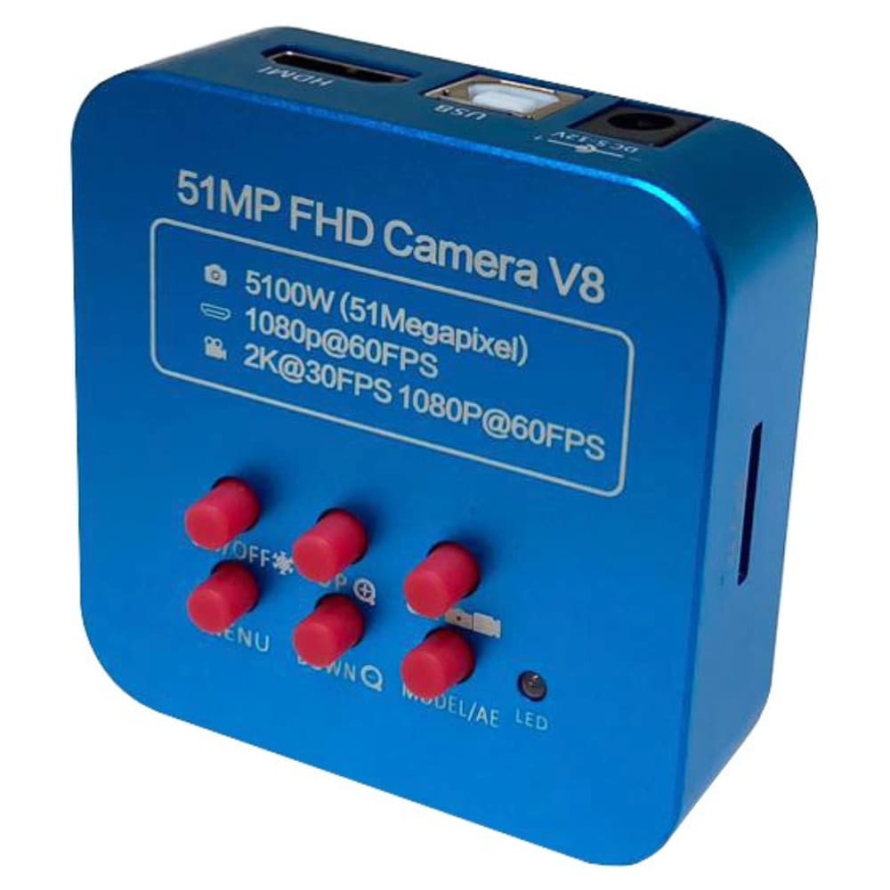 Câmera Para Microscópio 51 MP FHD Camera V8