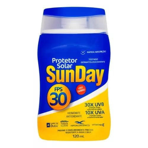 Protetor Solar Sunday FPS 30 120ml