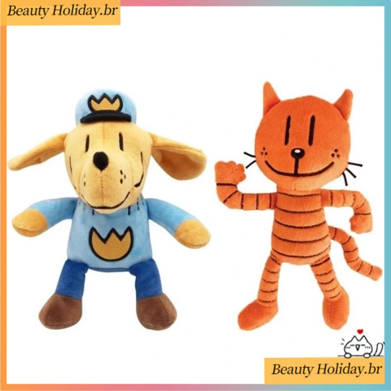25cm Bonito Cão Homem Brinquedos De Pelúcia Dogman Macio Boneca Dos Desenhos Animados Petey O Gato Filhote De Cachorro C