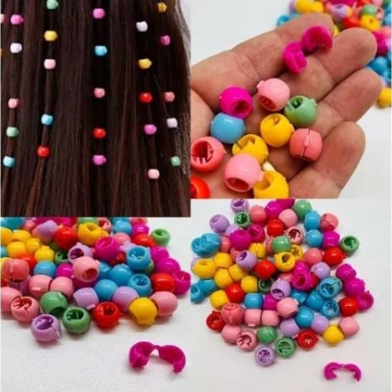 Kit 50/100/200 Unidades Tererê Tic Tac Cabelo Colorido Presente Penteado