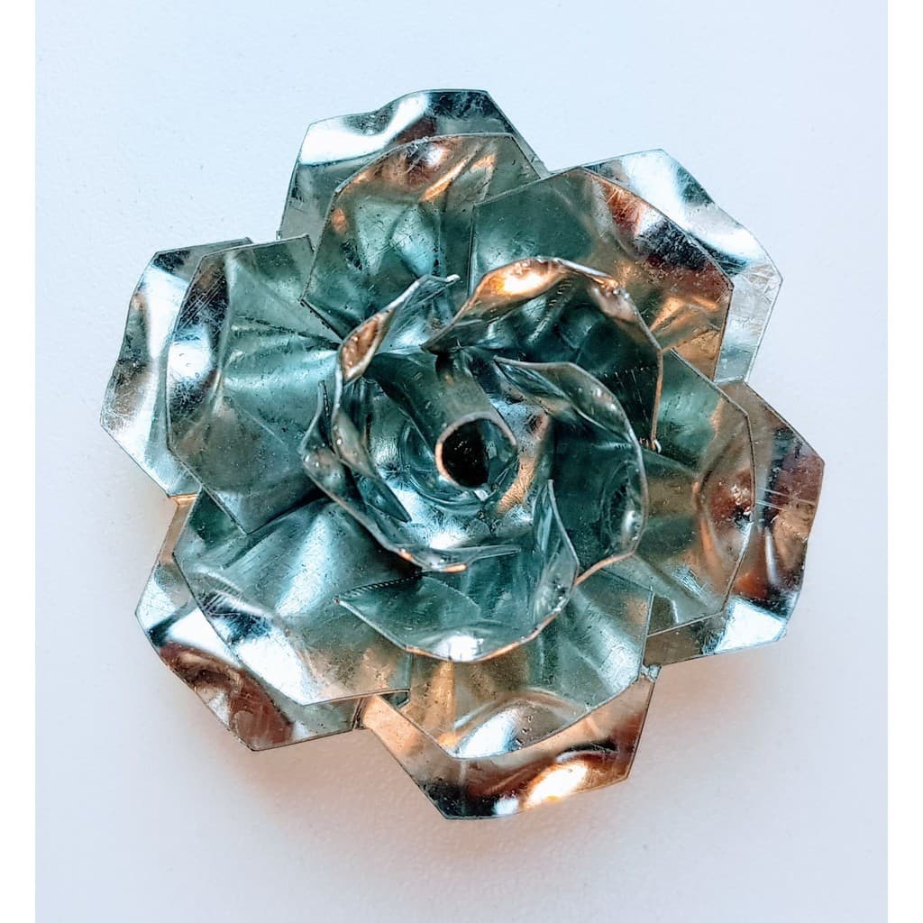 Flor 12cm de ferro para artesanato