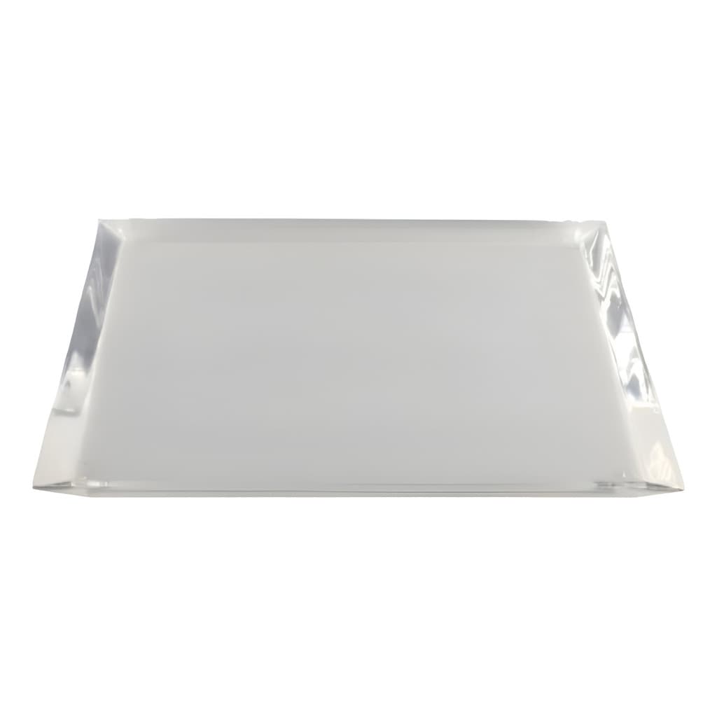 Bandeja Decorativa 30x20cm Acrilico Maciço  8mm Bisotê Linda