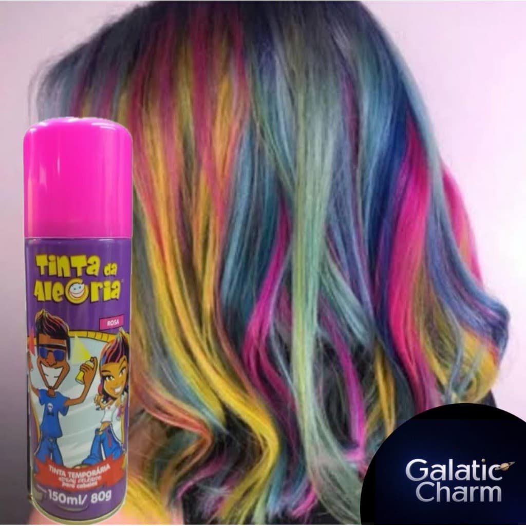 Spray para Cabelos Temporário de Carnaval