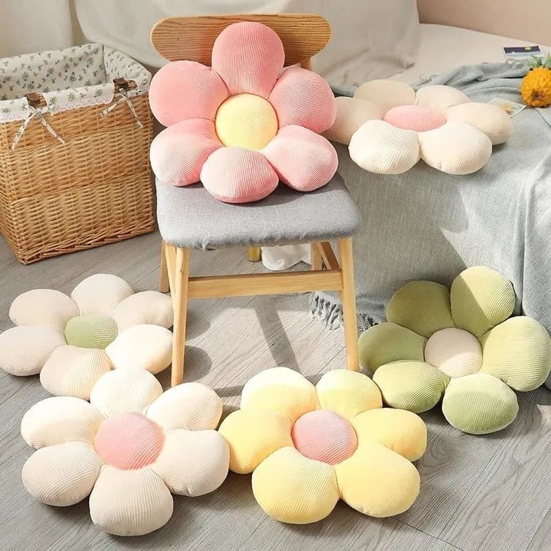 Almofada para Quarto Menina Decorativa Flores 40 cm Decoração Sala Casa
