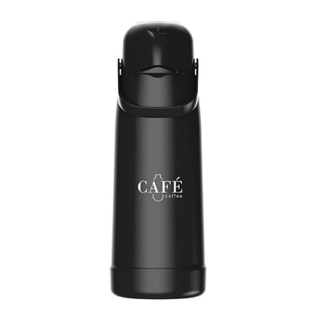 Garrafa Térmica Grande 1,8 Litros Cor Preta Magic Pump Para Café Termolar