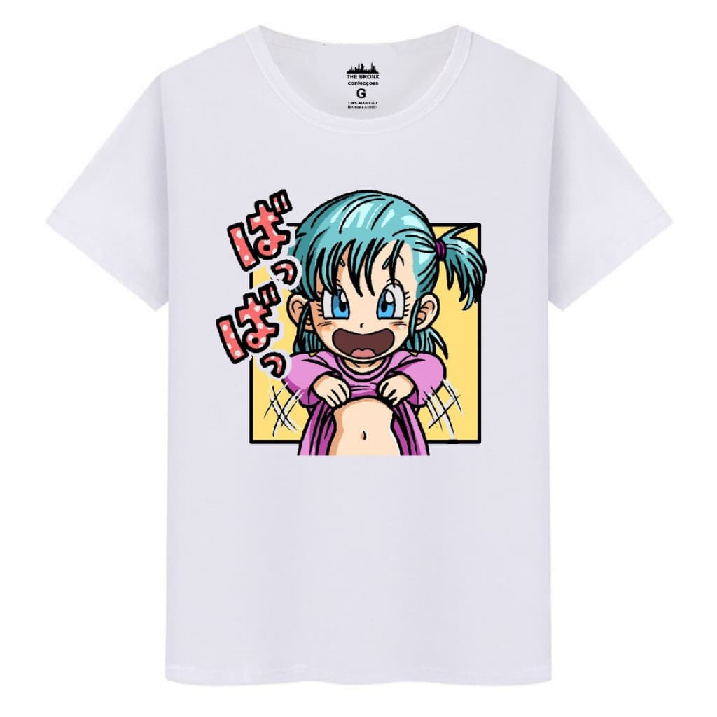 Camisa T-shirt Camiseta Masculina Algodão Premium Bulma Cena Épica dragon Ball Premium
