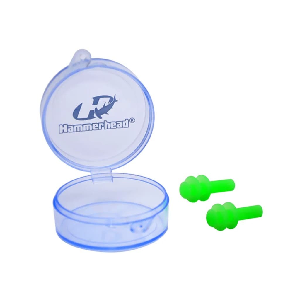 PROTETOR DE OUVIDO SILICONE - 2 PC VERDE HAMMERHEAD