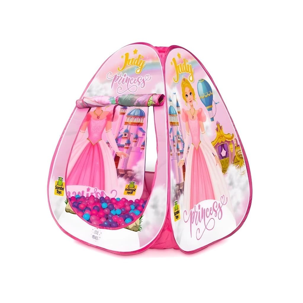 Barraca Infantil Judy Princesa Com Bolinhas Com Bolsa Para Transporte Brincar Garagem Jardim Chacara Casa