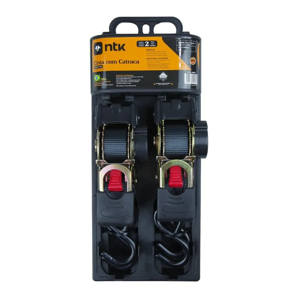Par de Cinta com Catraca Automática de 1.8 Metros e Capacidade de 680KG Nautika 303553