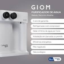Purificador Água Gelada e Natural Filtro Planeta Água Giom