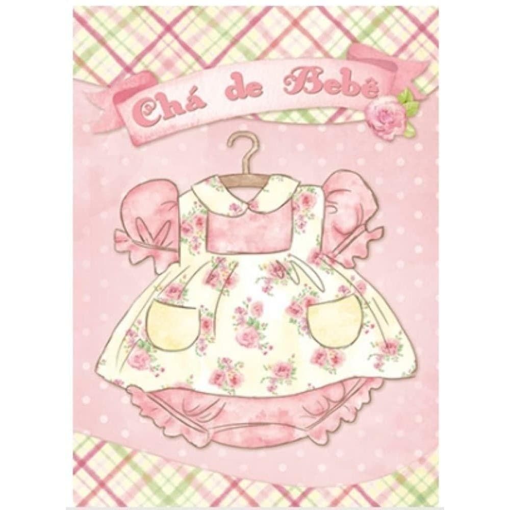 Convite Chá De Bebê CON-095 Com 8 Litoarte