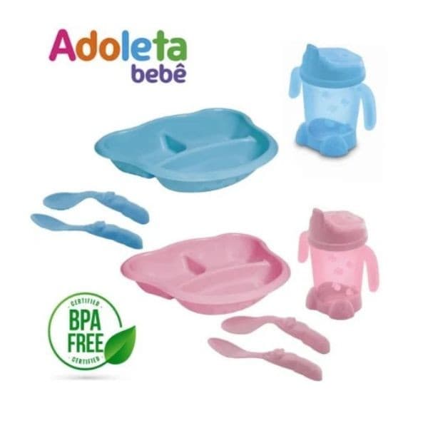 Kit Alimentação bebê adoleta 4 itens econômico