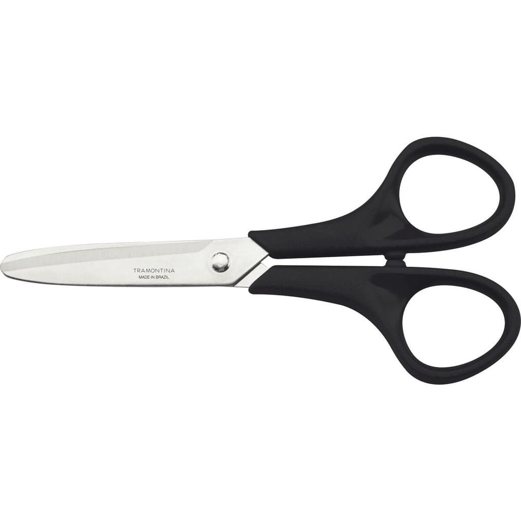 Tesoura Tramontina sem ponta monster preto 13cm