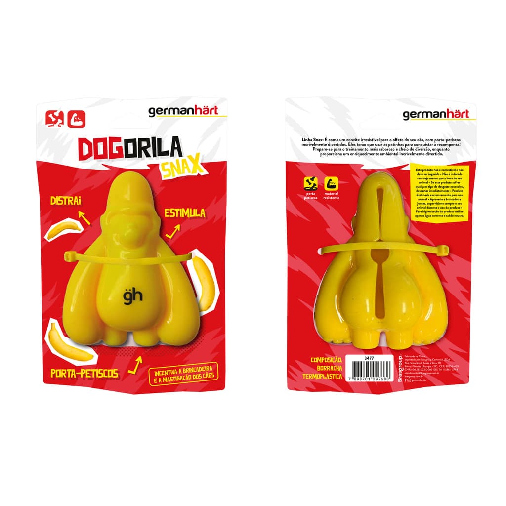 Brinquedo Gorila Dogorila Snax para Cães Germanhart
