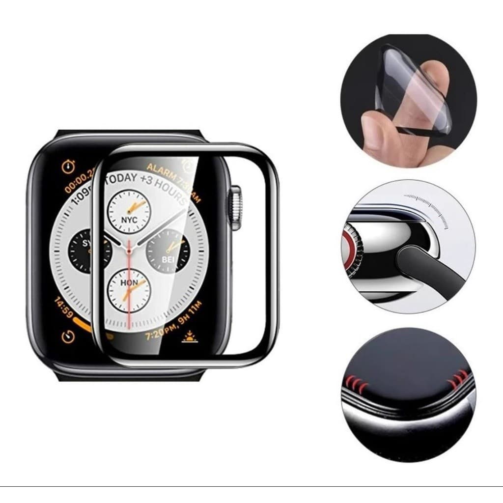 Kit 3 Películas Para Apple Watch 38/40/41/42/44/45/49 Full Nano