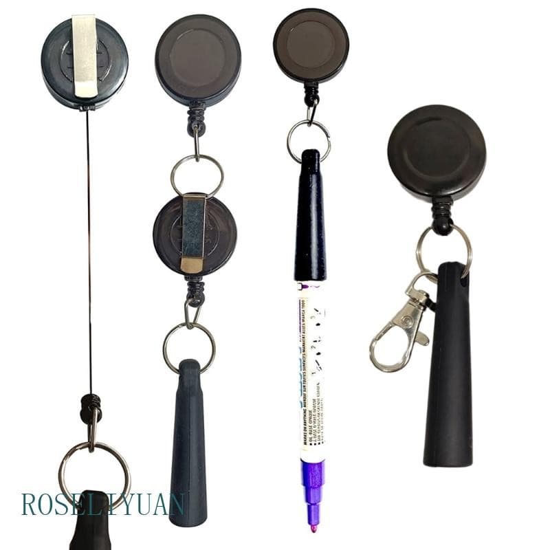 Clipe Suporte Caneta Silicone Retrátil ROS Corda Elástica Para Aderência Segura
