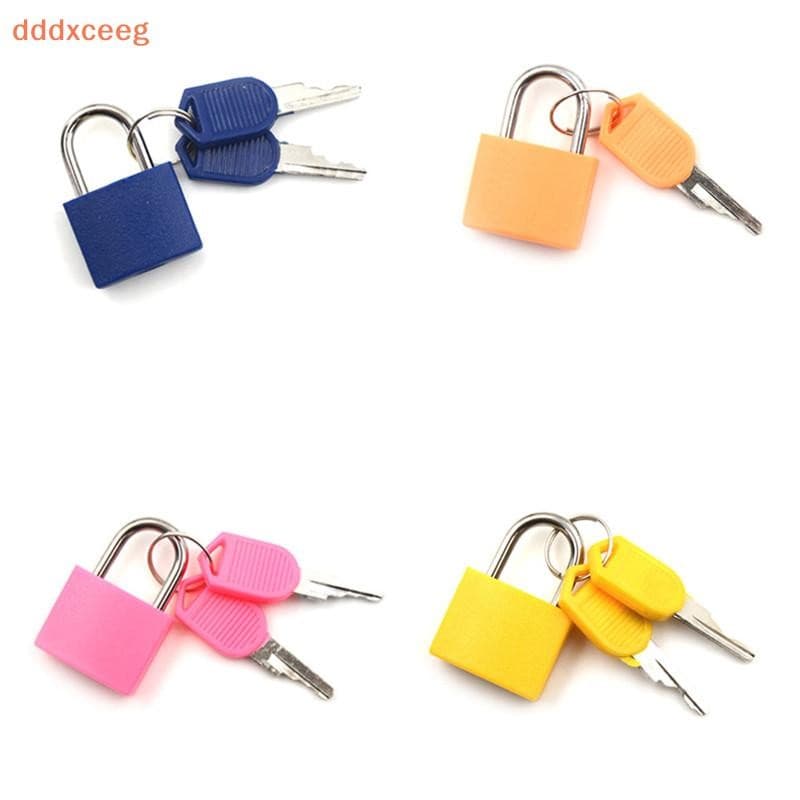 [dddxceeg] Cadeado De Aço Forte Para Viagem , Mala , Gaveta , Dormitório , Fechaduras Com 2 Chaves