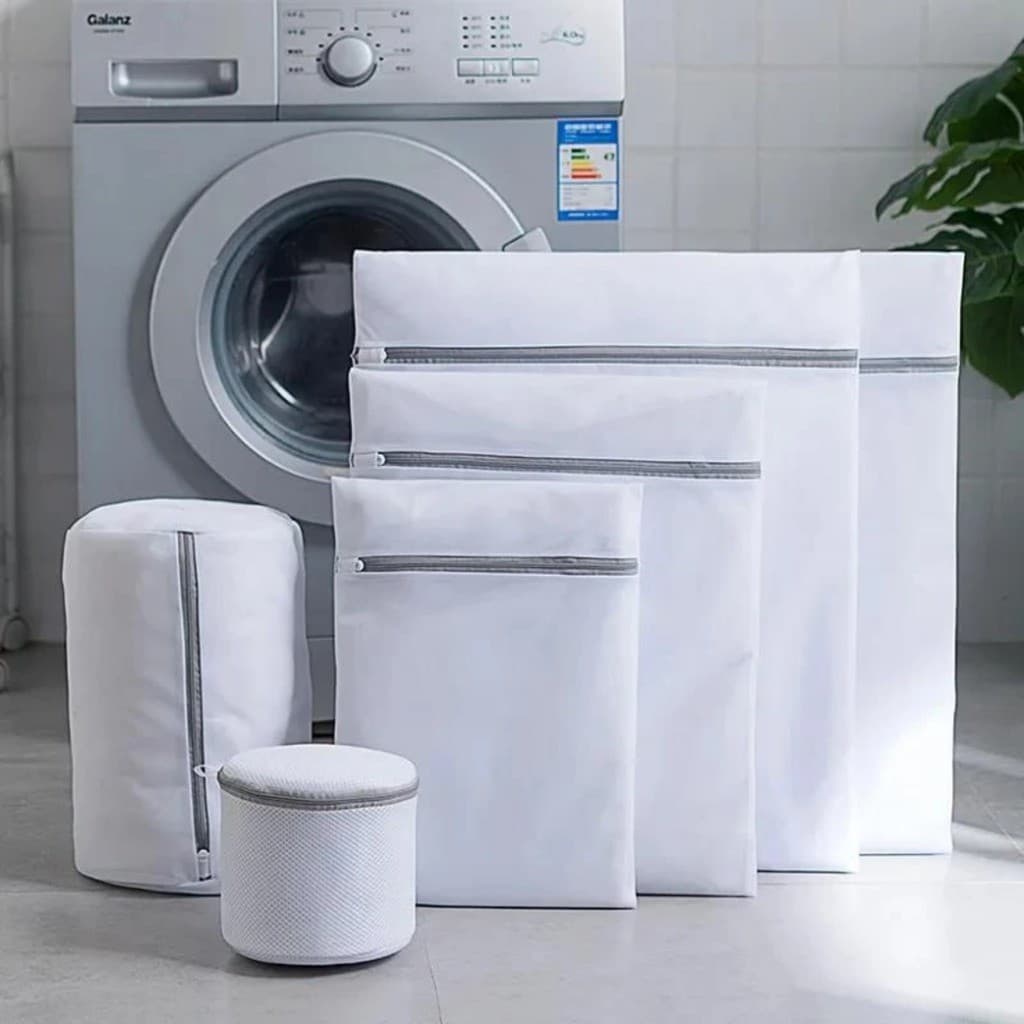 Kit 5 Sacos para Lavar Roupas – Protetor de Tecido Delicado