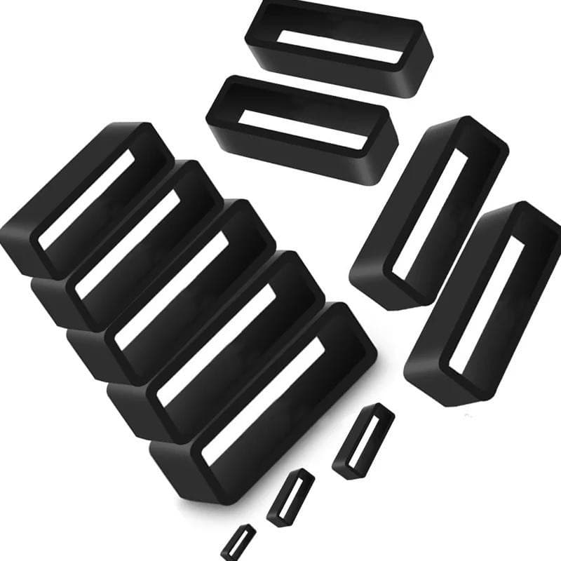 Pulseira De Silicone keeper 18mm 20mm 22mm 24mm 26mm Borracha Anel Pulseiras De Relógio Acessórios Titular Armário