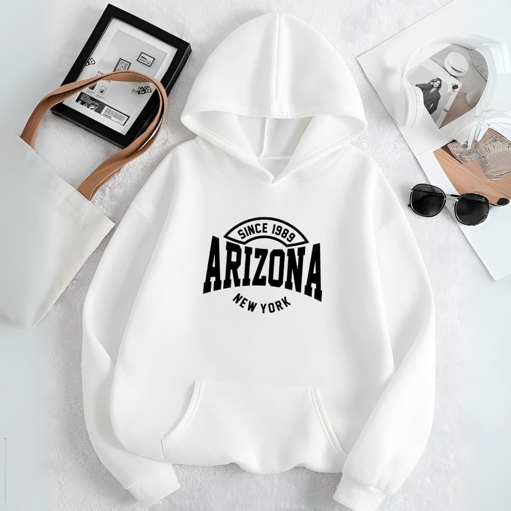 Moletom Unissex Blusa de Frio Estamp Arizona Confortável Casual Inverno Modinha Tecido Premium
