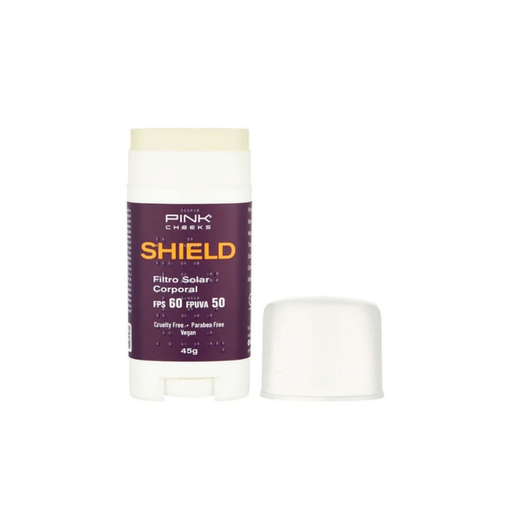 Filtro Solar Corporal em Bastão Shield Pink Cheeks 45g