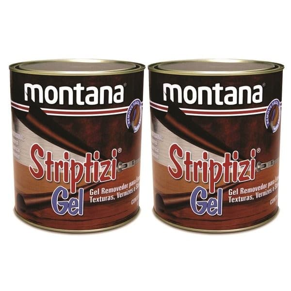 2 Removedor Tintas Verniz Texturas Striptizi Gel de 1Kg cada Montana