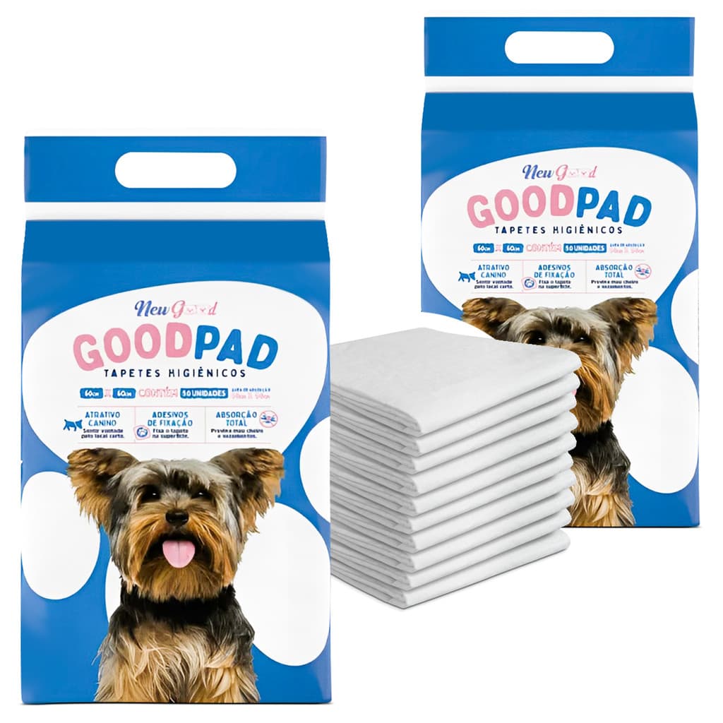 Tapete Higienico Good Pad 60x60 Com 100 Unidades Super Absorção