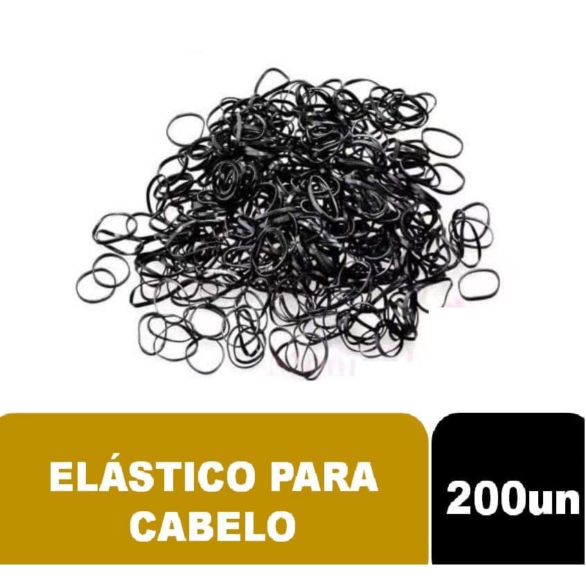 Elastico nobe silicone black 200un