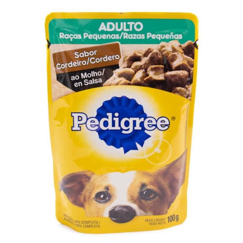 Ração Úmida Pedigree Sachê Cães Adultos Raças Pequenas sabor Frango ao Molho - 100g