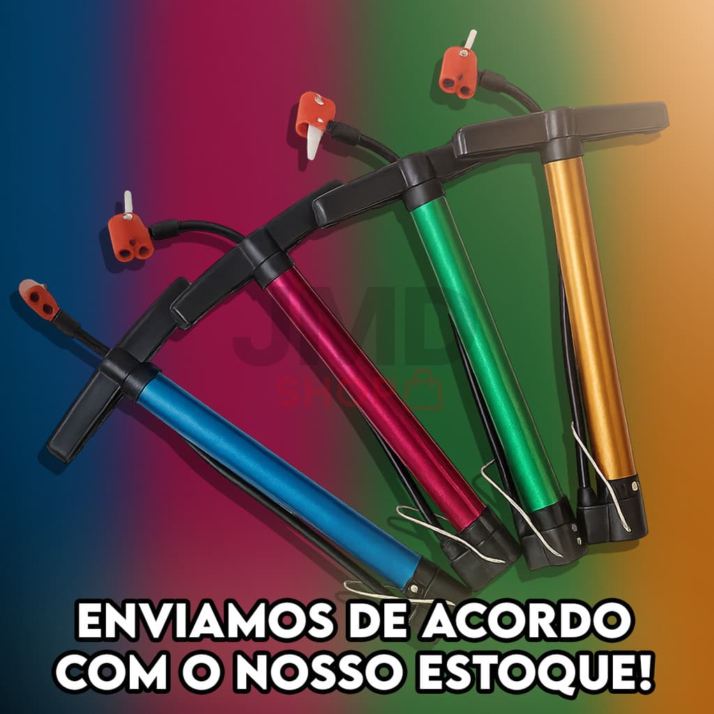 Bomba de Ar Manual Pequena e Potente  Para Bicicletas Bolas Boias