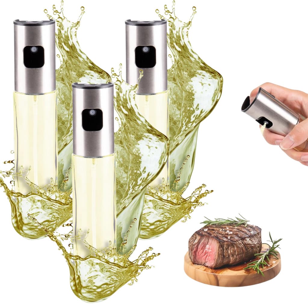3 Un Spray Borrifador Azeite Vinagre Óleo Shoyo De Vidro 100ml Pulverizador