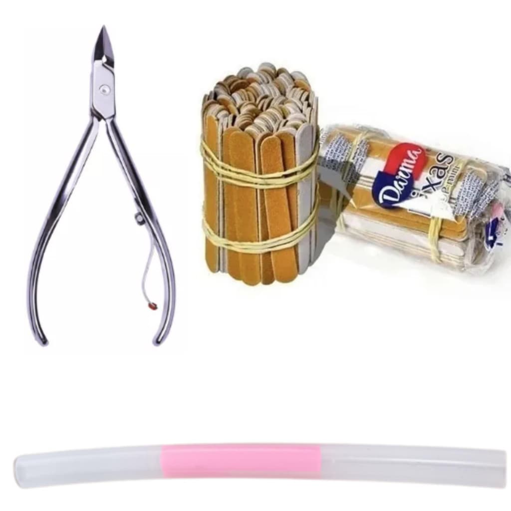 Kit Alicate 777 + Mini Lixa Darma + Brinde mola