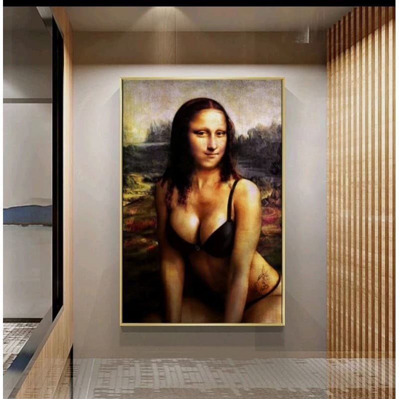 Quadro decorativo Monalisa alternativa