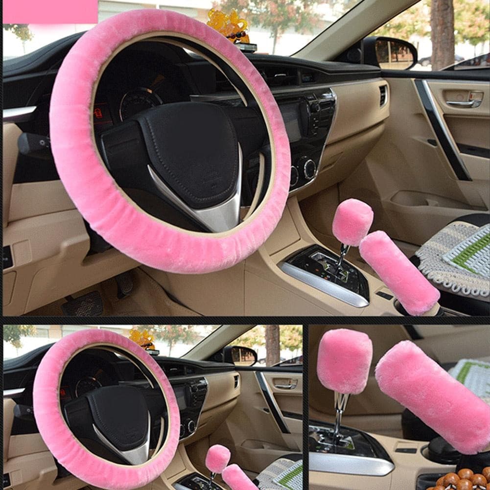 Universal Quente De Pelúcia Capa Volante Do Carro Shifter Homem Super Feminino Acessórios Macio Y4Y1