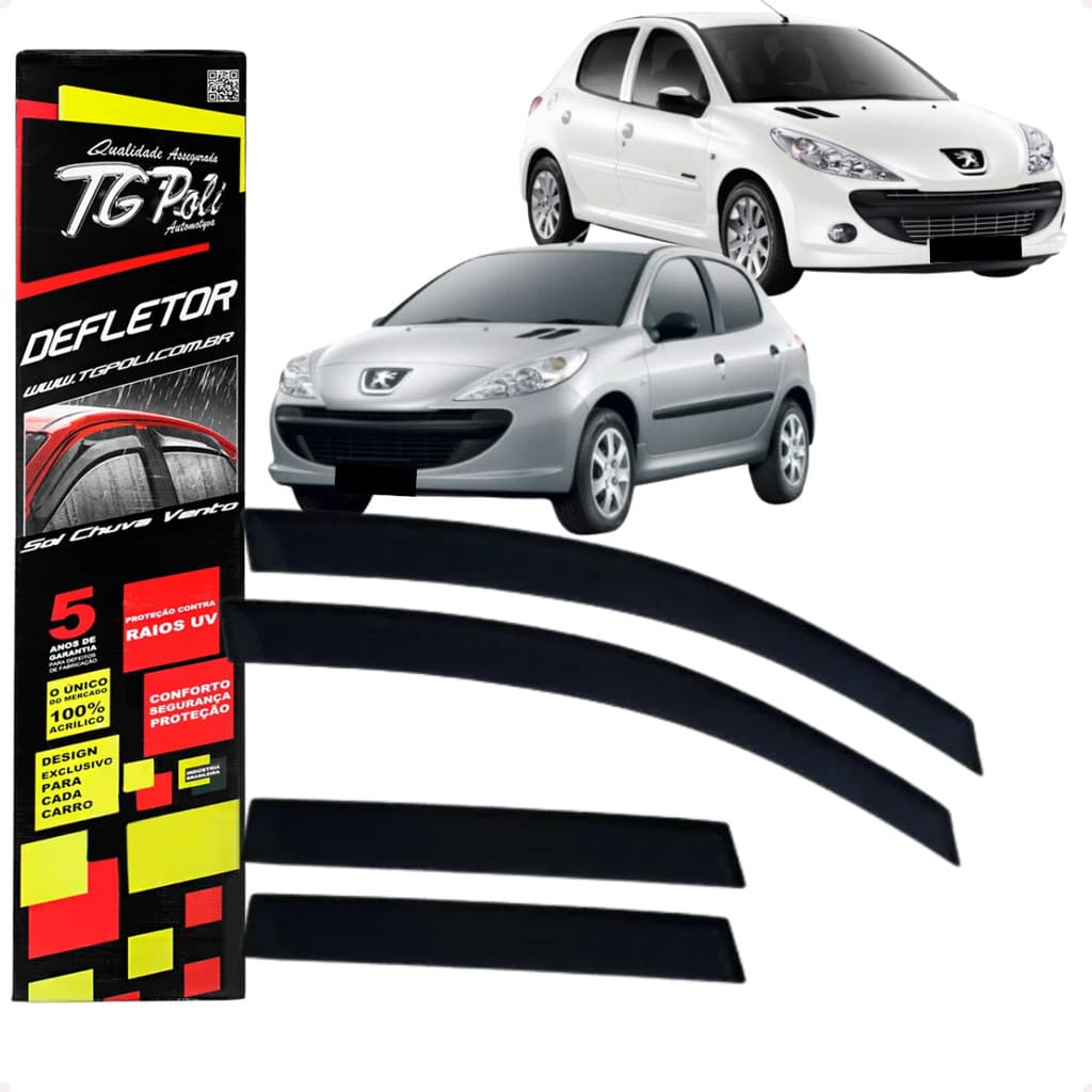 Calha De Chuva Defletor 207 208 4 Portas 2000 A 2015 Novo Original TG Poli