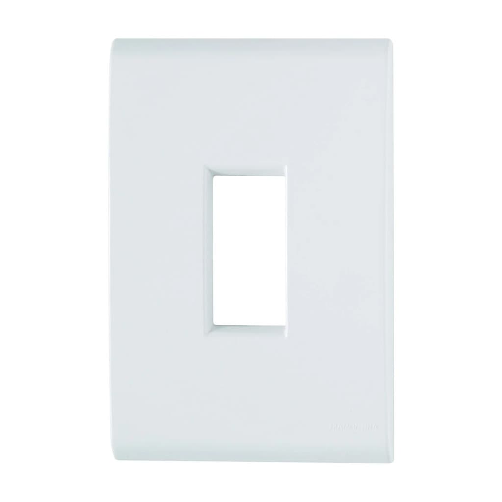 PLACA 1 POSTO VERTICAL 4X2 LIZ BRANCA TRAMONTINA