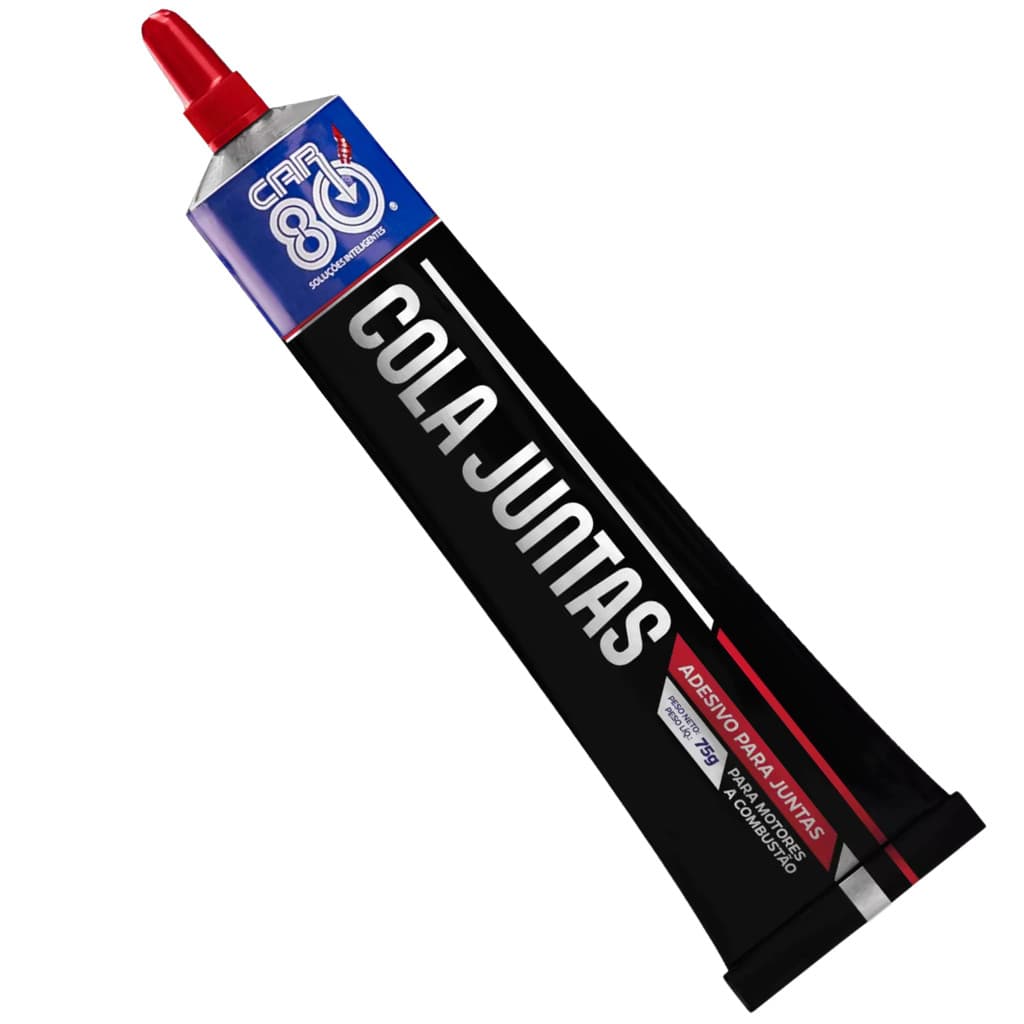 TUBO COLA JUNTA MOTOR CAR80 UNIVERSAL 75g | VEDANTE PROFISSIONAL PARA MOTORES| Resistente a Óleo (até 300°C)