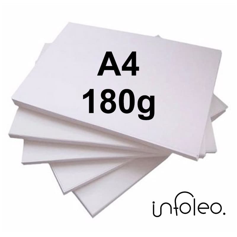 Papel Offset A4 180g Branco 21x29,7cm 100 ou 200 Folhas
