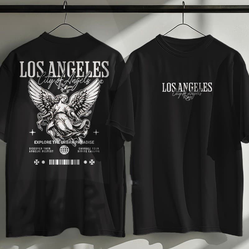 Camiseta Oversized Masculina City Of Los Angeles Algodão
