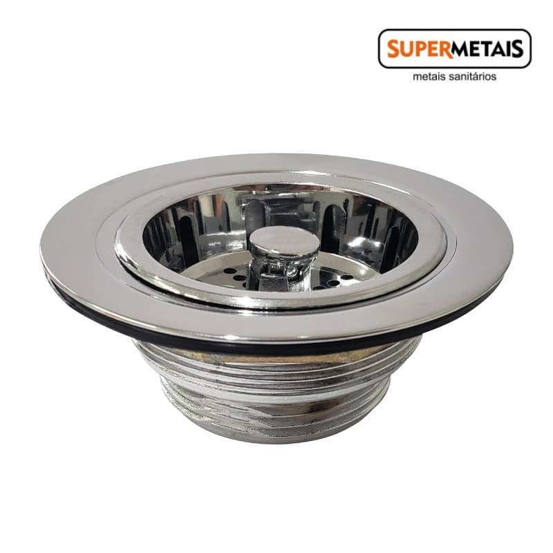 Válvula Americana de Metal 1x3 para Cuba de Cozinha 1600 - Super Metais