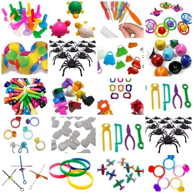 KIT COM 50 BRINQUEDOS 5 MODELOS  PRENDA E FESTAS LEMBRANCINHA ANOS 85