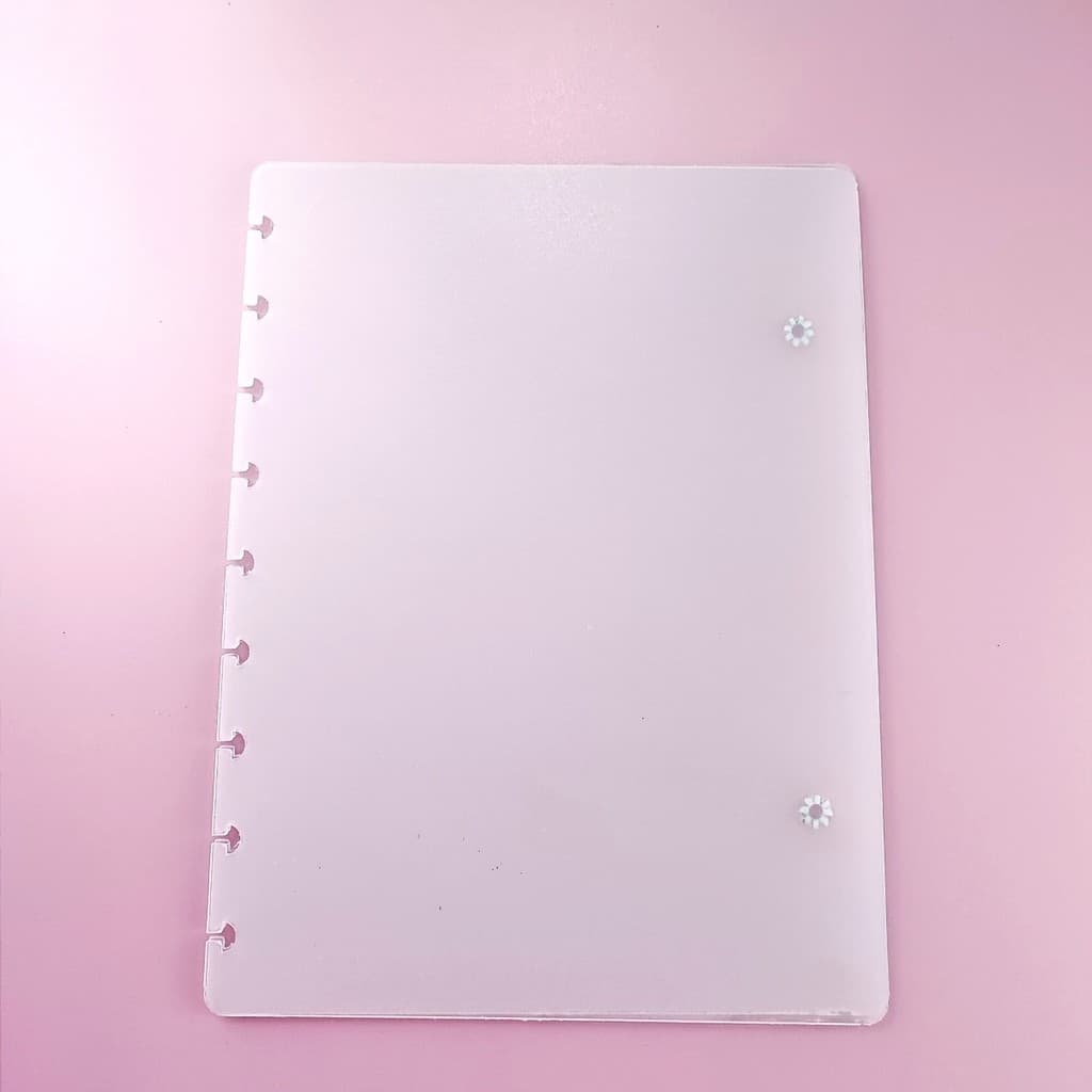Capa de Caderno de Disco Infinito Transparente Sistema Inteligente - Coleção Special Place