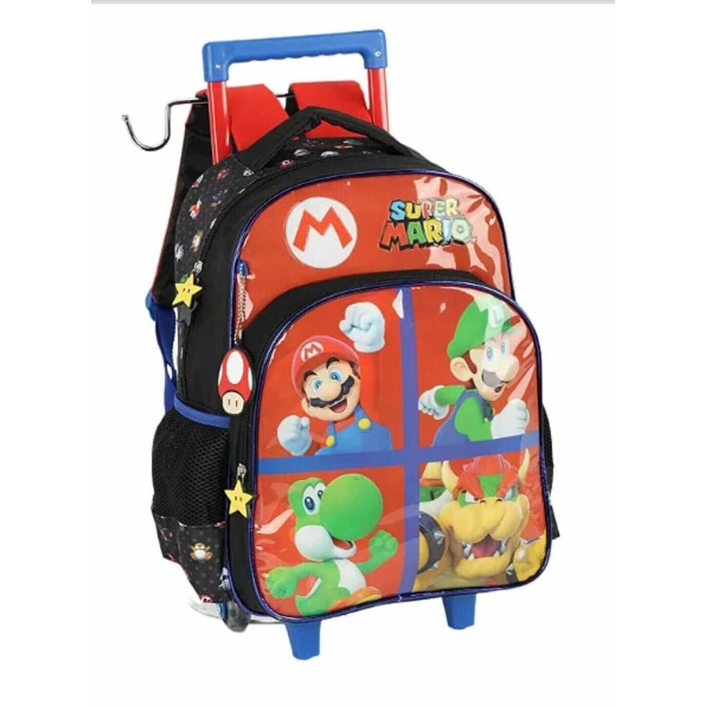 Mochilete Infantil Com Alça Costas Mario Luxcel IC41396