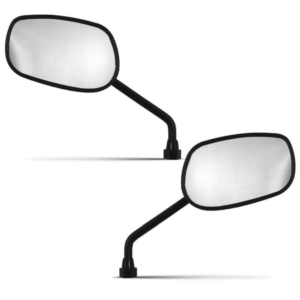 Espelho Retrovisor Cromo Forte Mini Titan 2000 (par) Preto