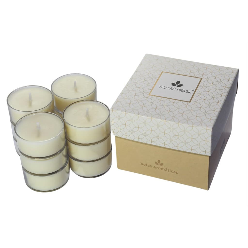Vela Aromática Premium Capim Cidreira C/12 Mini Velas Velitah Brasil