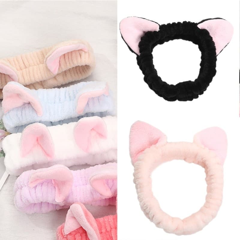 YOIOI Faixa De Cabelo De Orelha De Gatos De Pelúcia , Mulheres , Lavagem Do Rosto , Maquiagem , Faixas , Academia , Espo