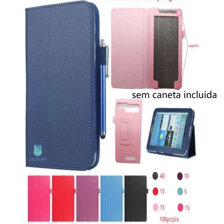 capa carteira para tablet 8 polegada Universal 13,9x21,2cm