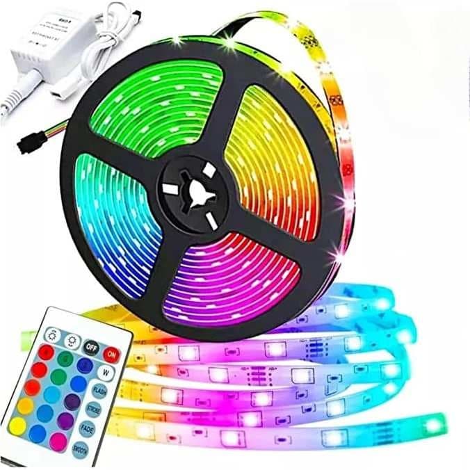 5m Fita Led Rgb 51-60B Rolo Prova D'agua Ip65 Com Controle