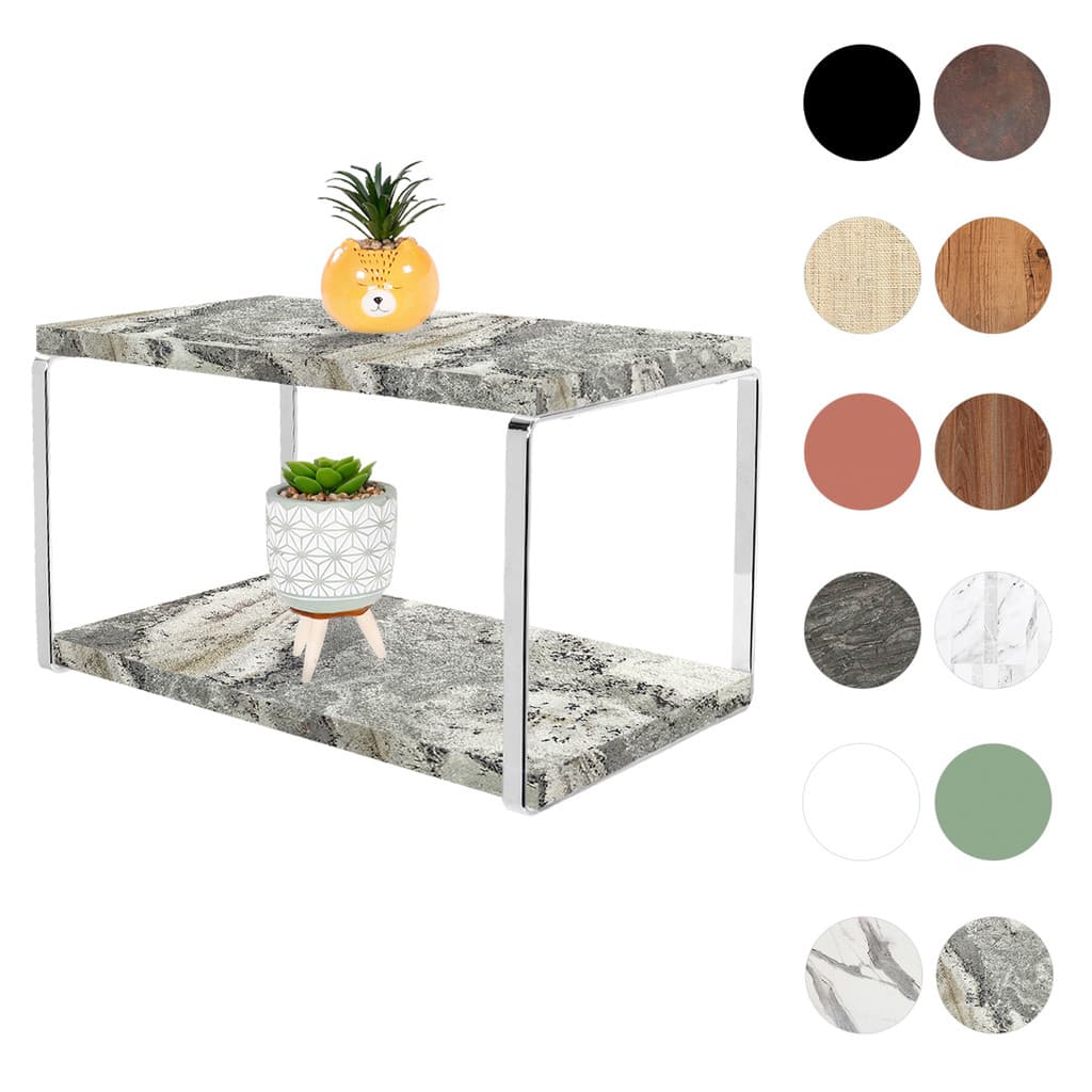 Nicho Duplo Prateleira Com Suporte De Aço Piatina Cromado Prateleira Tampos MDF 18mm Organizador Para Quarto Sala