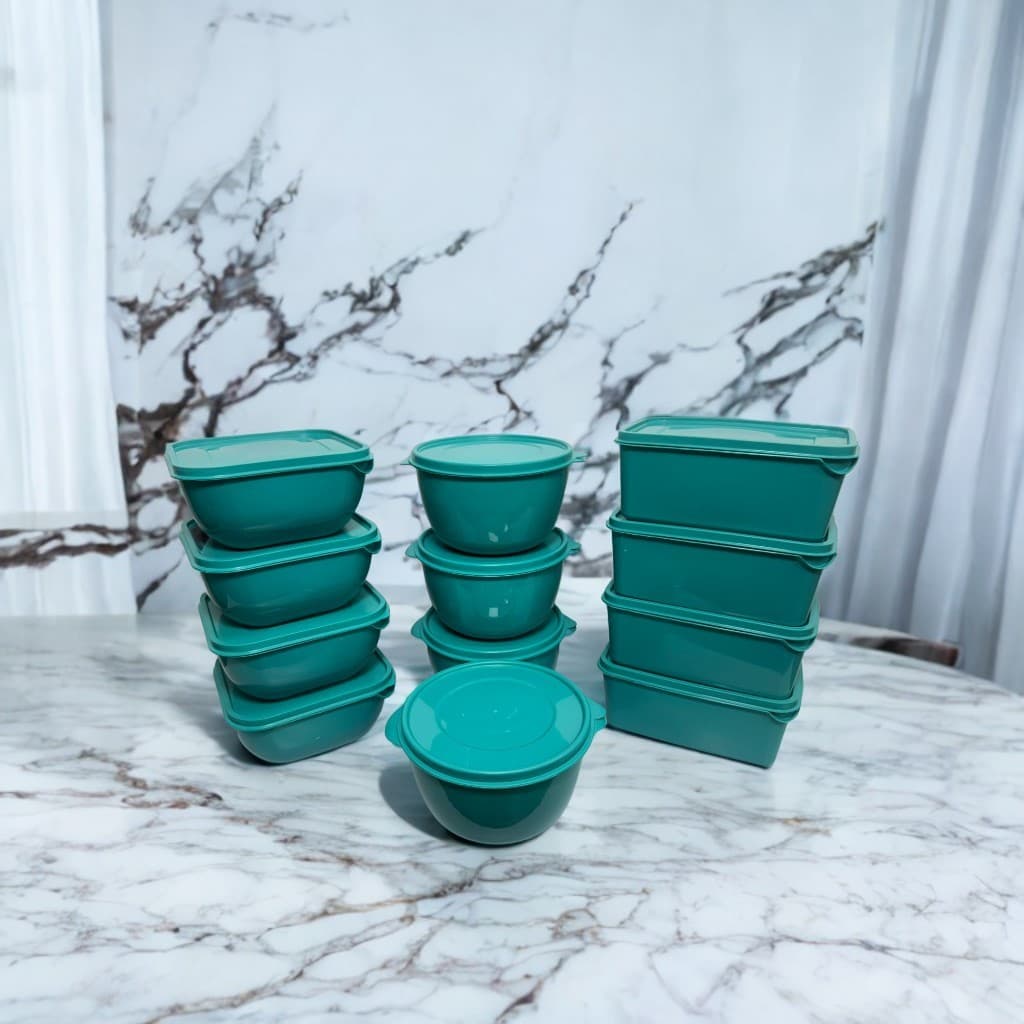 Potes Plásticos - Formatos Variados TIFFANY - Kits com 12, 9 e 6 unidades - 1 Litro cada - Vasilha/ Marmita